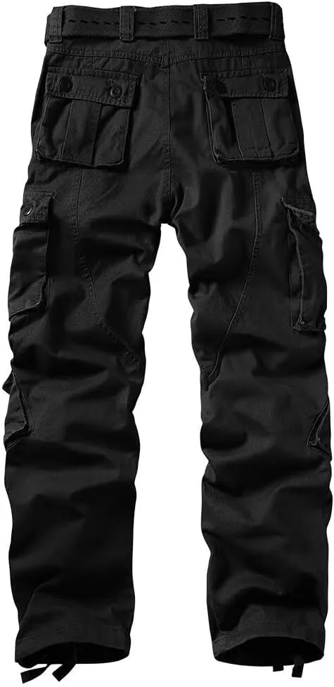 Cargo Pants Women, Camo Hiking Pants, Casual Y2K Parachute Pants with Zipper Pockets
