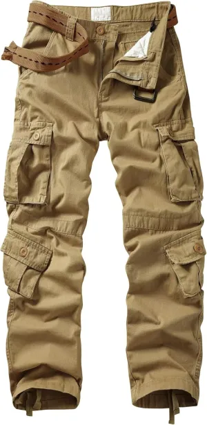 Cargo Pants Women, Camo Hiking Pants, Casual Y2K Parachute Pants with Zipper Pockets