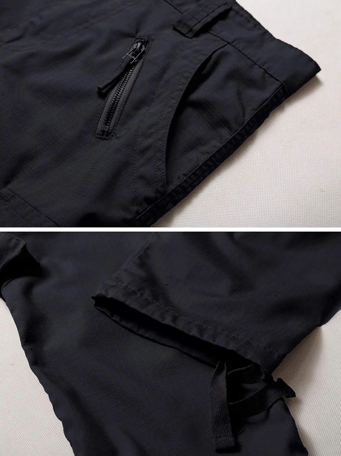 Cargo Pants Women, Camo Hiking Pants, Casual Y2K Parachute Pants with Zipper Pockets