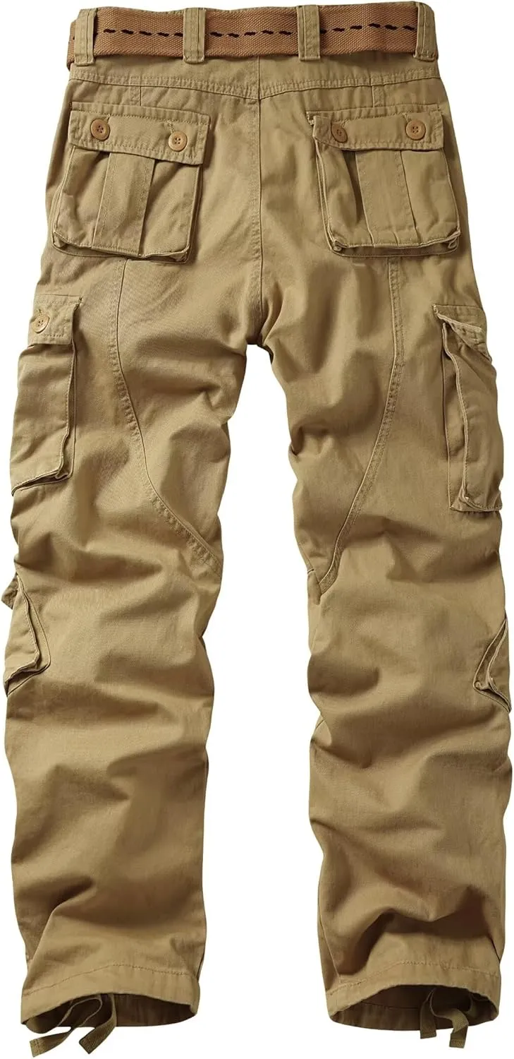 Cargo Pants Women, Camo Hiking Pants, Casual Y2K Parachute Pants with Zipper Pockets