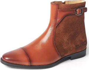 Carlos Santana Spirit Chelsea Boots for Men | Leather Suede | Cushioned Footbed