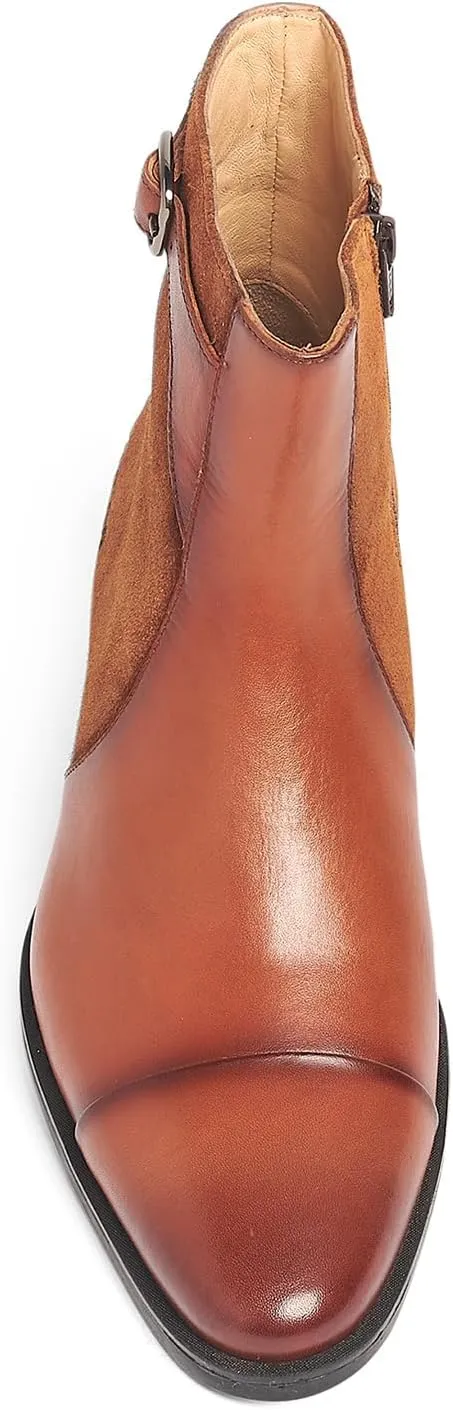 Carlos Santana Spirit Chelsea Boots for Men | Leather Suede | Cushioned Footbed