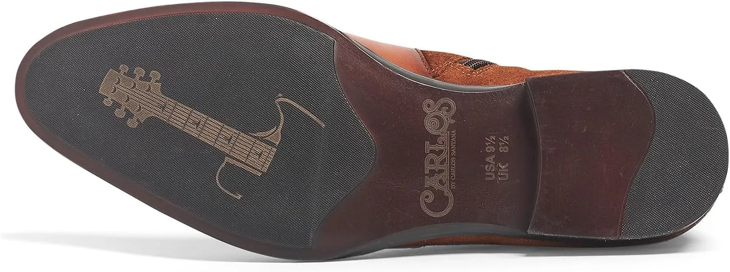 Carlos Santana Spirit Chelsea Boots for Men | Leather Suede | Cushioned Footbed
