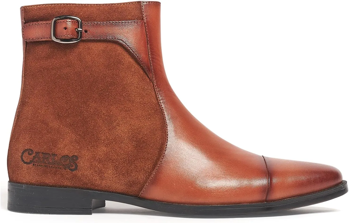 Carlos Santana Spirit Chelsea Boots for Men | Leather Suede | Cushioned Footbed