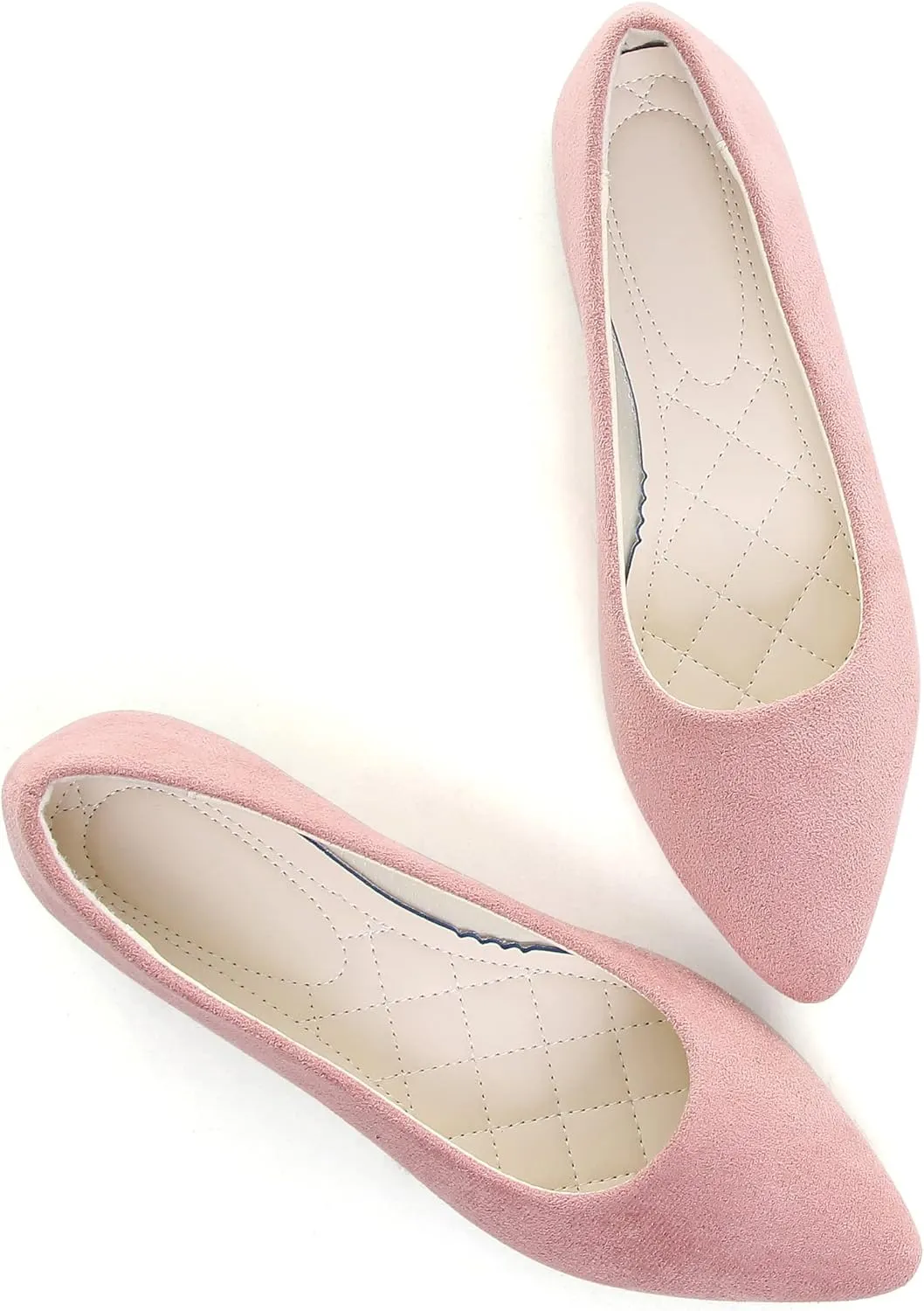 ChaiRong Zhou Women Pointed Toe Ballets Flats Comfort Slip On Walking Shoes for Driving