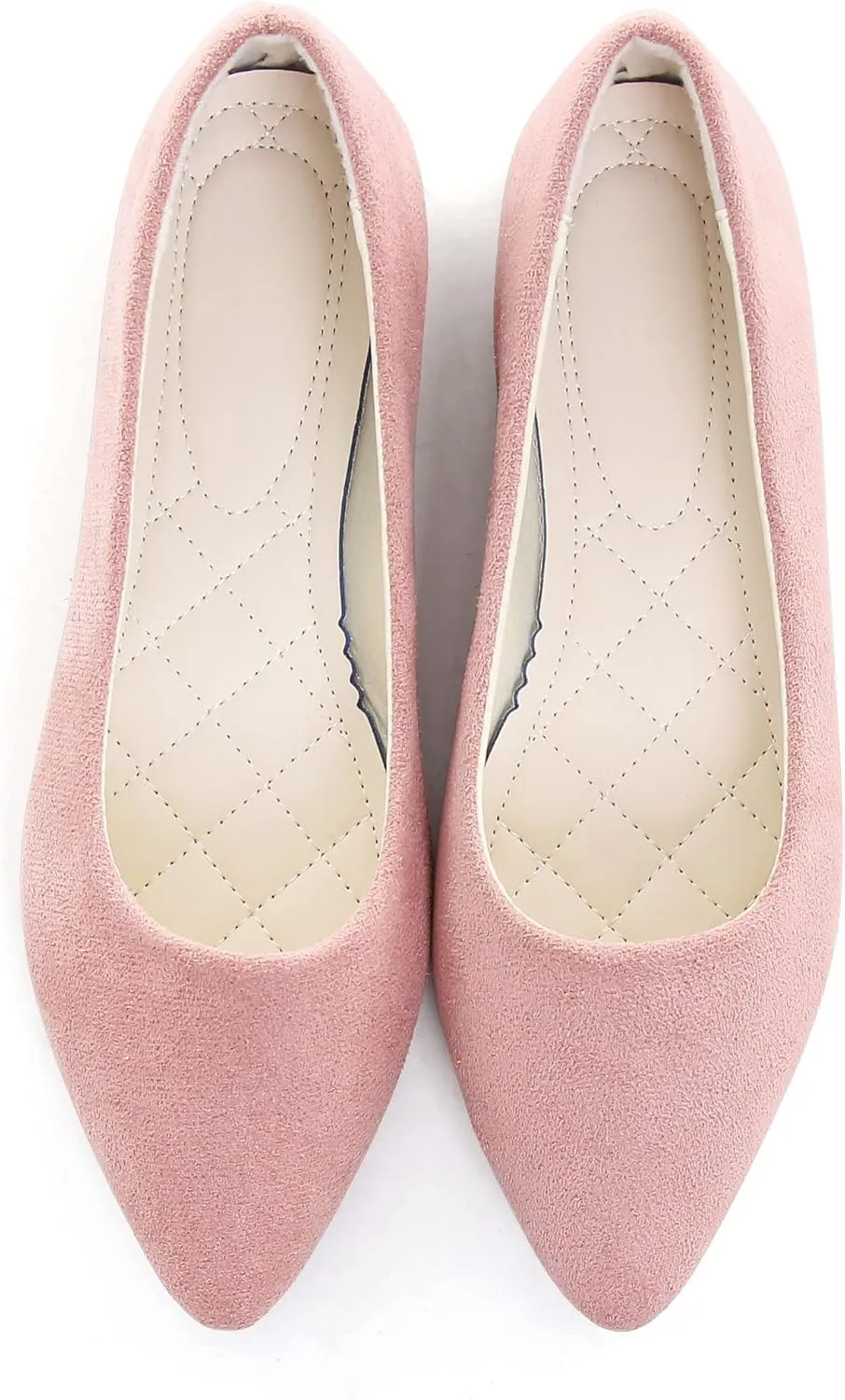 ChaiRong Zhou Women Pointed Toe Ballets Flats Comfort Slip On Walking Shoes for Driving