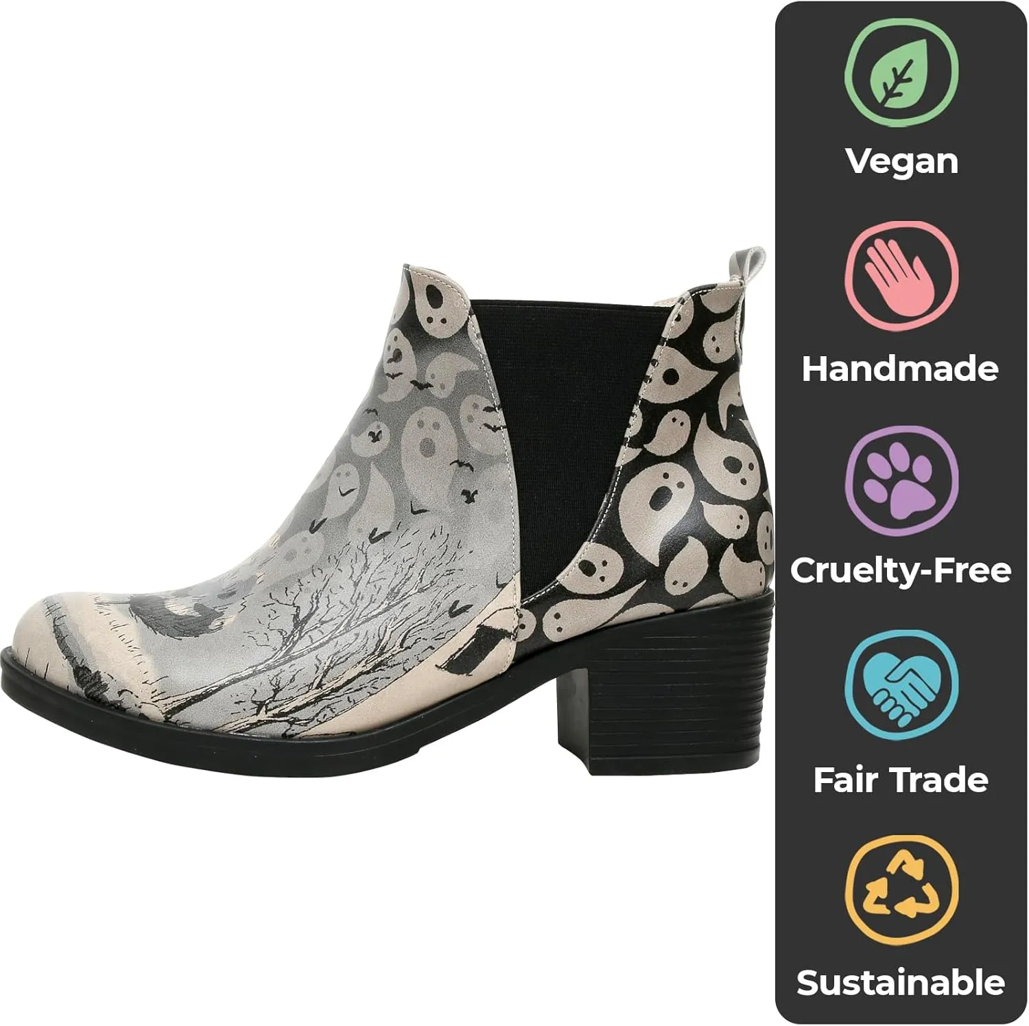 Chelsea Boots for Women - Vegan Leather and Handmade Heeled Ankle boots for Women