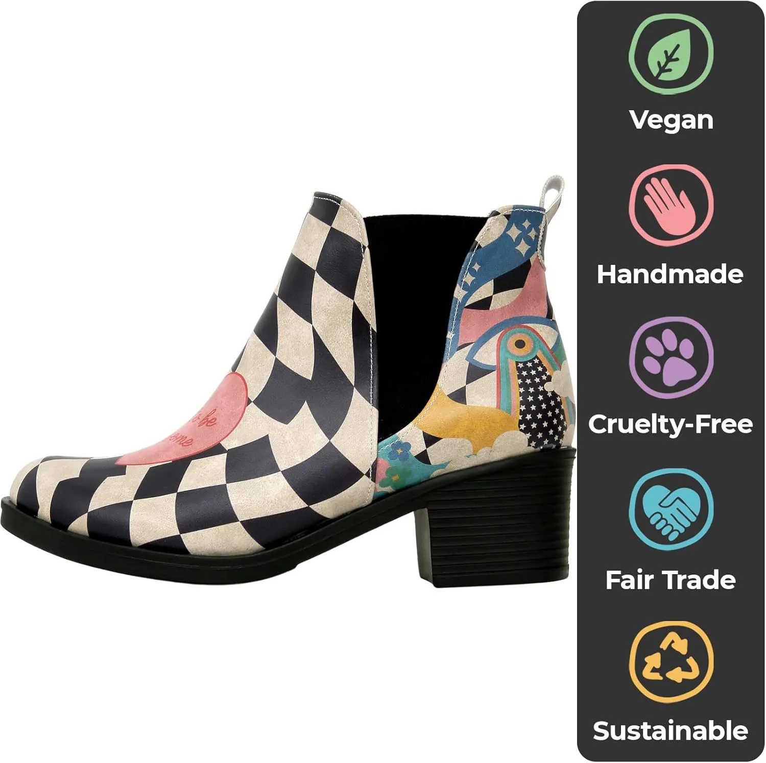 Chelsea Boots for Women - Vegan Leather and Handmade Heeled Ankle boots for Women