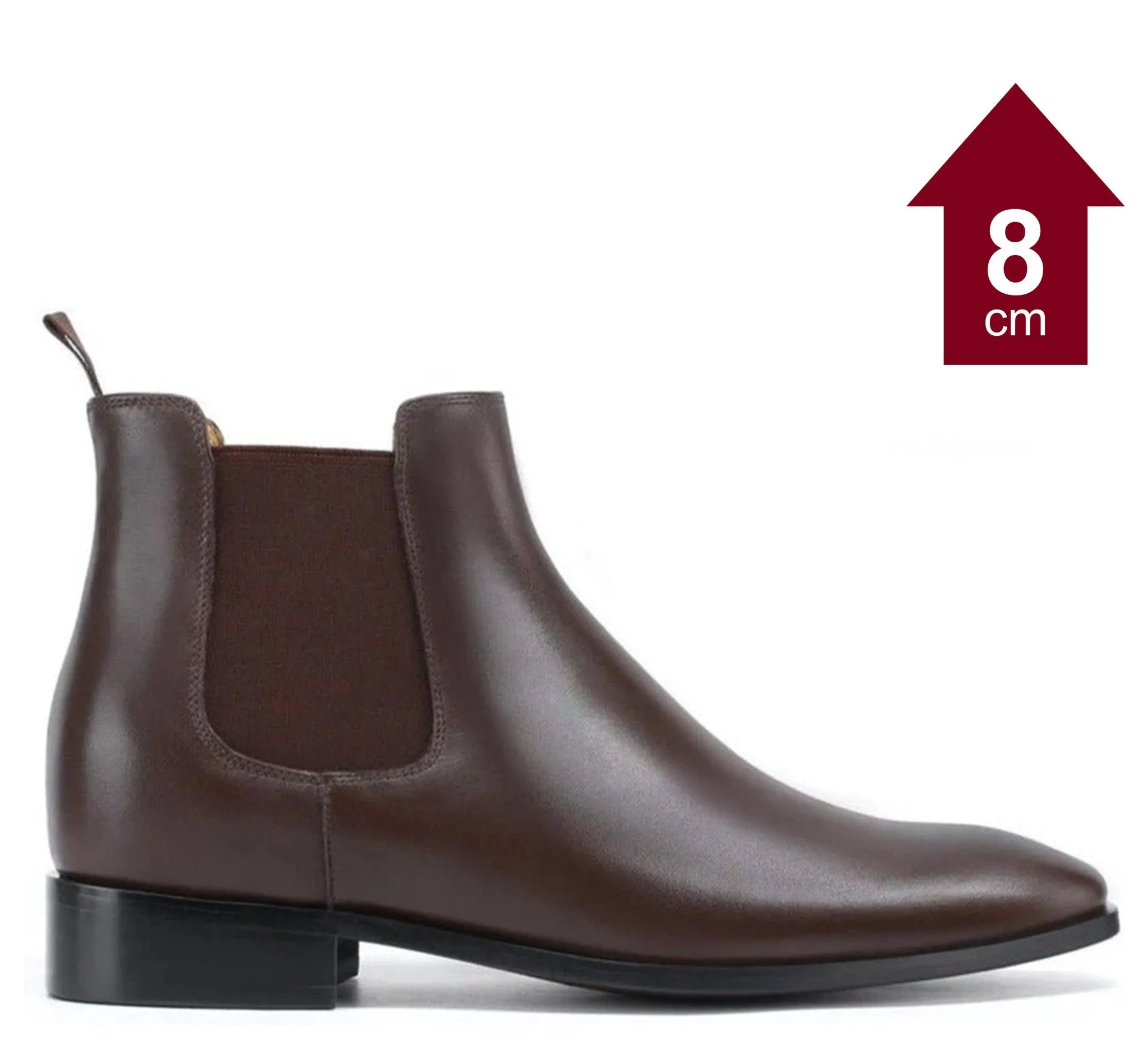 CHELSEA DARK BROWN  | 8CM BOOST