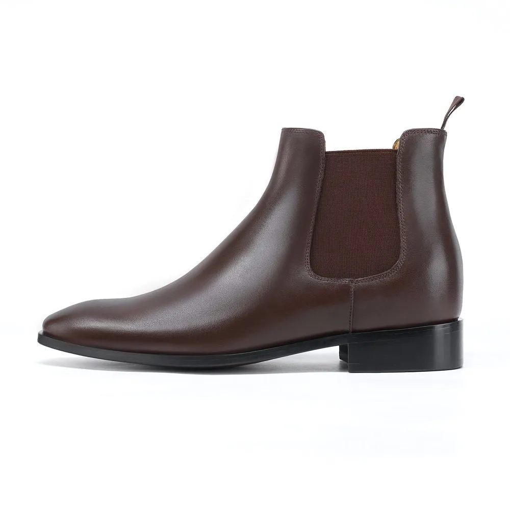 CHELSEA DARK BROWN  | 8CM BOOST