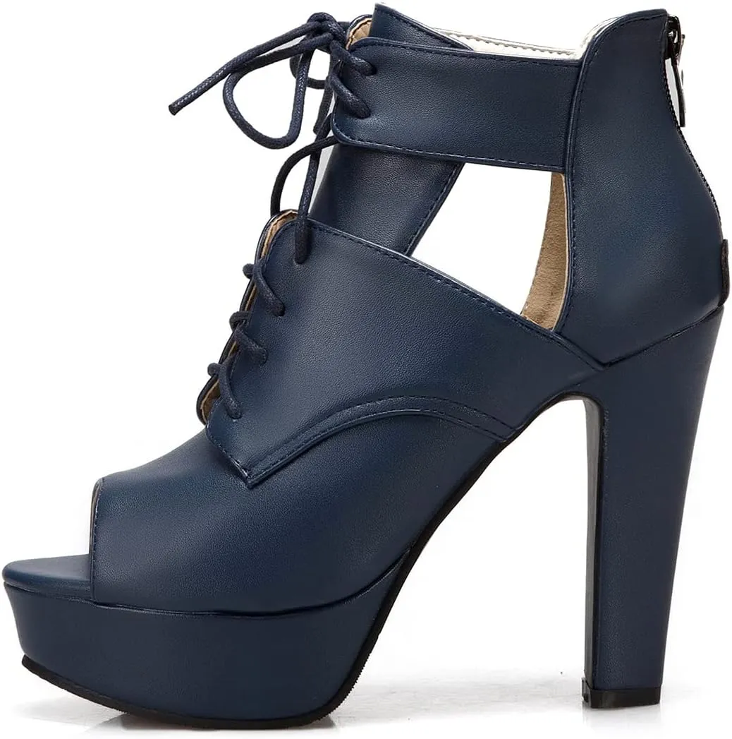 Ciuyurra Fashion Gladiator Sandals Platform Women Peep Toe Bootie Sandals
