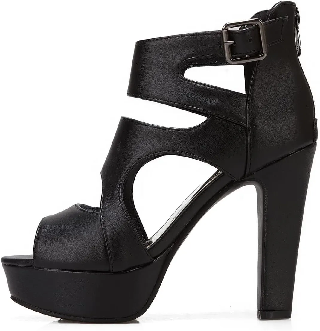 Ciuyurra Fashion Gladiator Sandals Platform Women Peep Toe Bootie Sandals