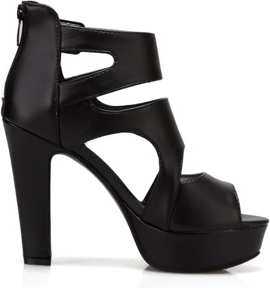 Ciuyurra Fashion Gladiator Sandals Platform Women Peep Toe Bootie Sandals