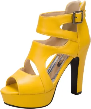 Ciuyurra Fashion Gladiator Sandals Platform Women Peep Toe Bootie Sandals
