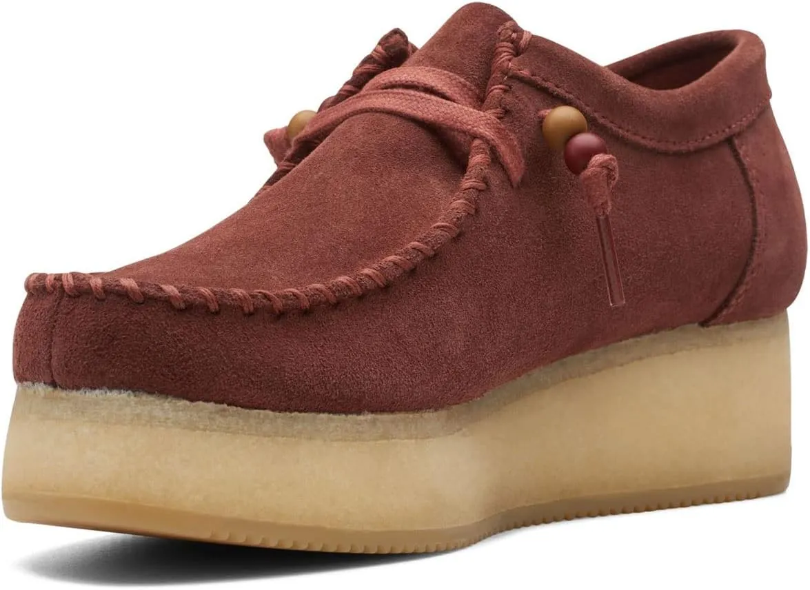 Clarks Women's Wallacraft Lo Moccasin Burgundy Suede 6.5