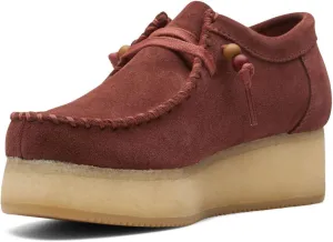 Clarks Women's Wallacraft Lo Moccasin Burgundy Suede 6.5