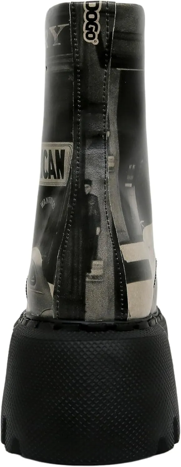 Combat Boots for Women - Vegan Leather and Handmade Platform Boots For Women