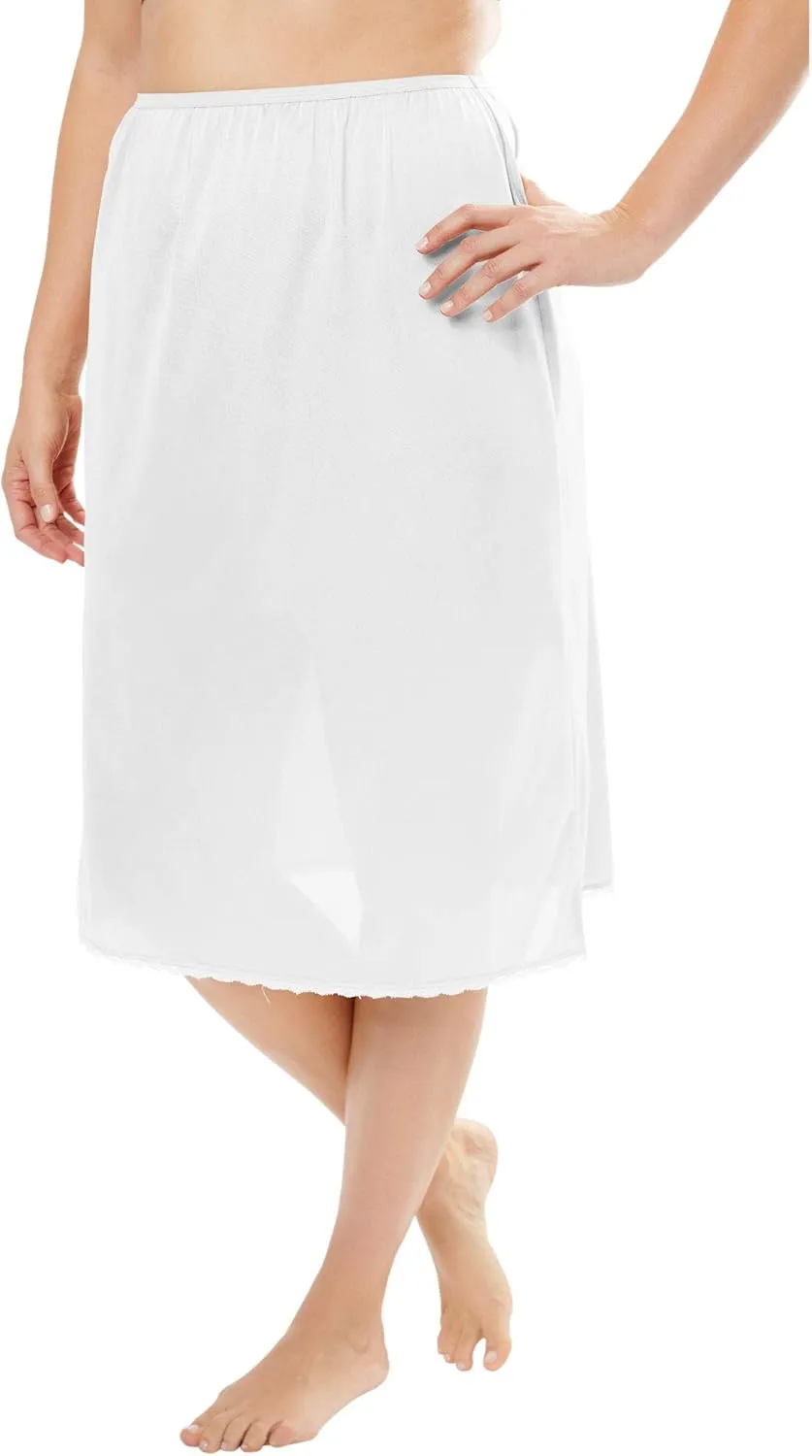 Comfort Choice Plus Size Half Slip 25" 2-Pack