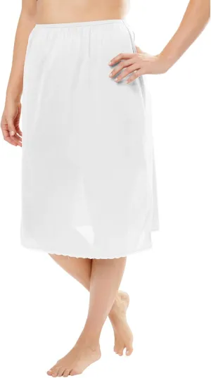Comfort Choice Plus Size Half Slip 25" 2-Pack