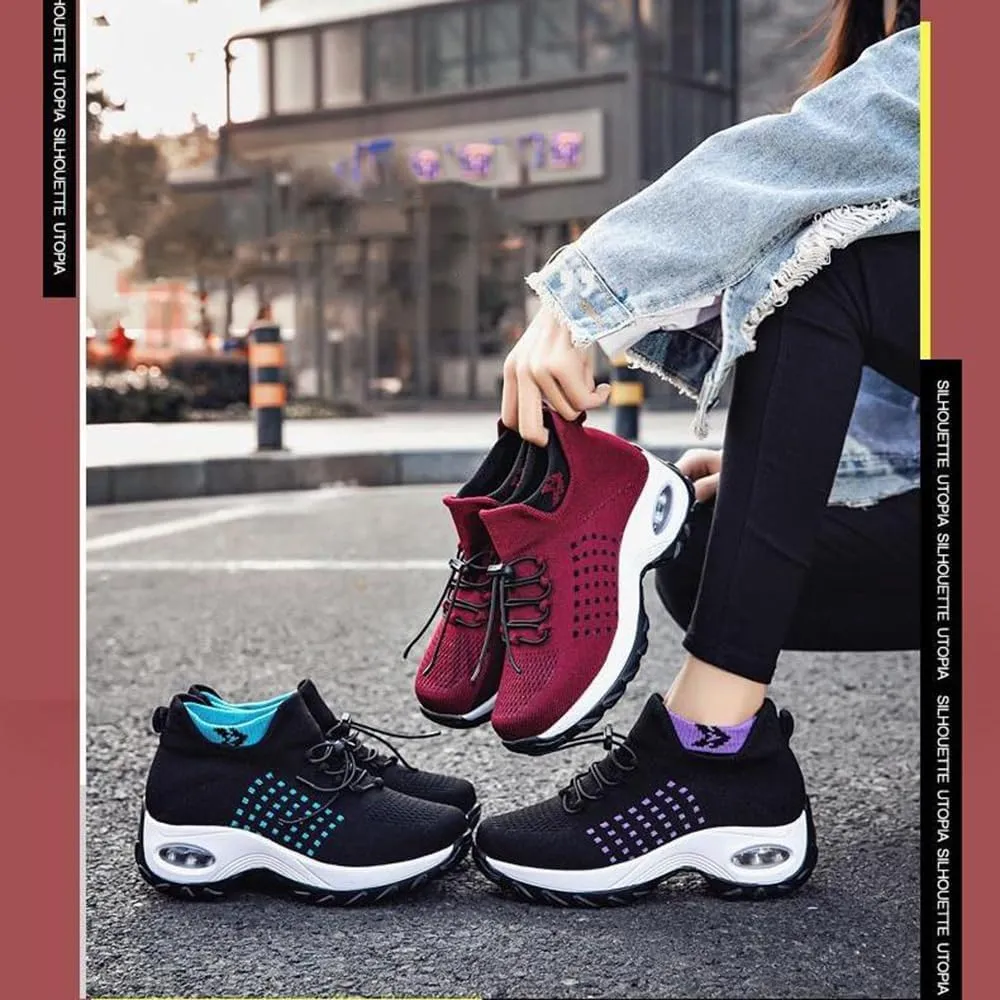 Comfort Wear Orthowear Shoes for Women, Comfortwear Ortho Shoes for Women Plantar Fasciitis, Air Cushion Ortho Stretch Cushion Shoes for Women with Insole