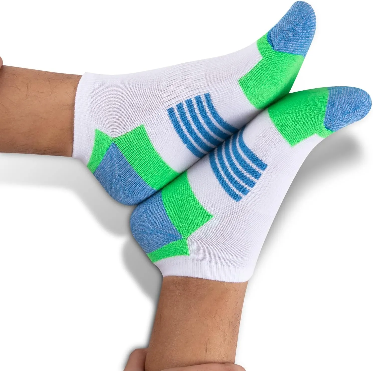 COOVAN 10 Pairs Mens Ankle Socks Men 10 Pack Low Cut Comfort Cushion Casual Socks