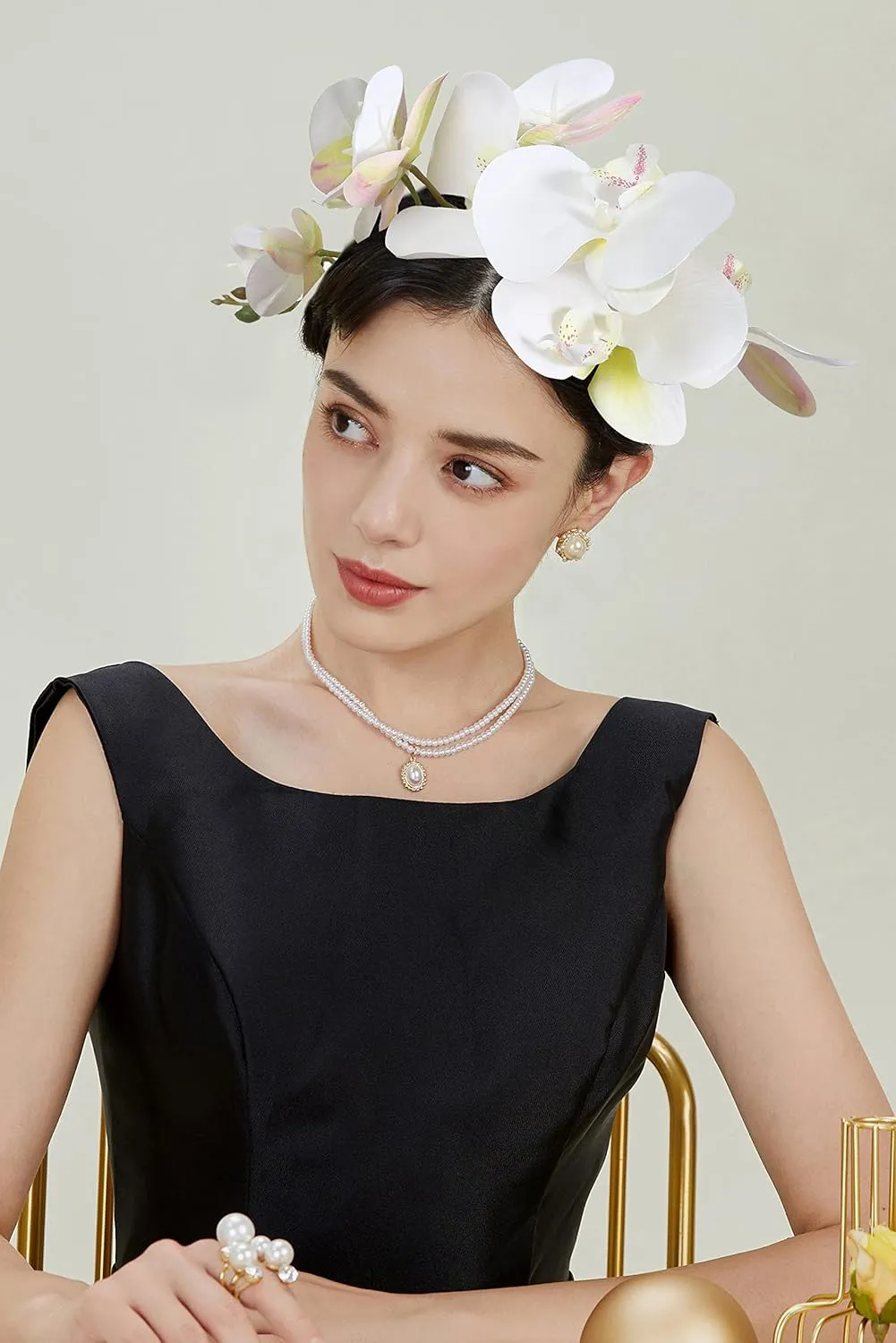 Coucoland Flower Hat Fascinators for Women - Fancy Tea Party Church Cocktail Derby Hats Floral Fascinator Headband