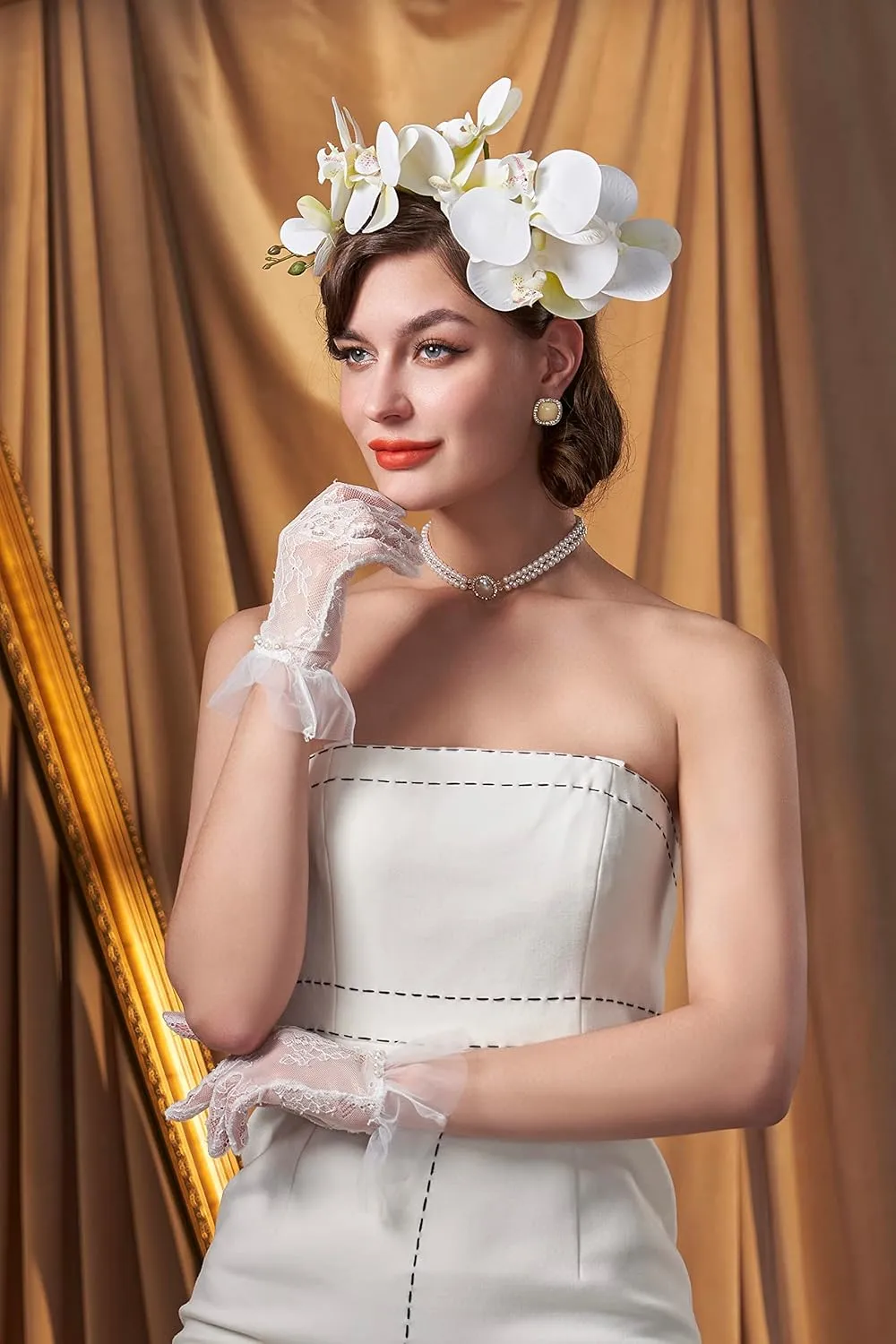 Coucoland Flower Hat Fascinators for Women - Fancy Tea Party Church Cocktail Derby Hats Floral Fascinator Headband