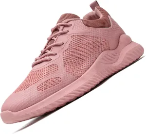 COVS Womens Slip On Walking Shoes, White Tennis Shoes Non Slip Running Shoes Lightweight Workout Shoes Breathable Cushioning Fashion Sneakers