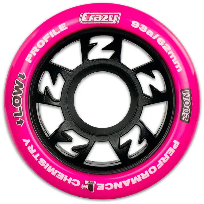Crazy Skates - ZOOM Wheels Kit All Inclusive (Wheels, Laces and Jam Plugs)