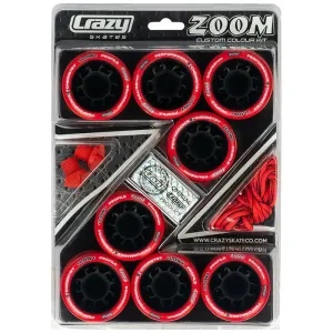 Crazy Skates - ZOOM Wheels Kit All Inclusive (Wheels, Laces and Jam Plugs)