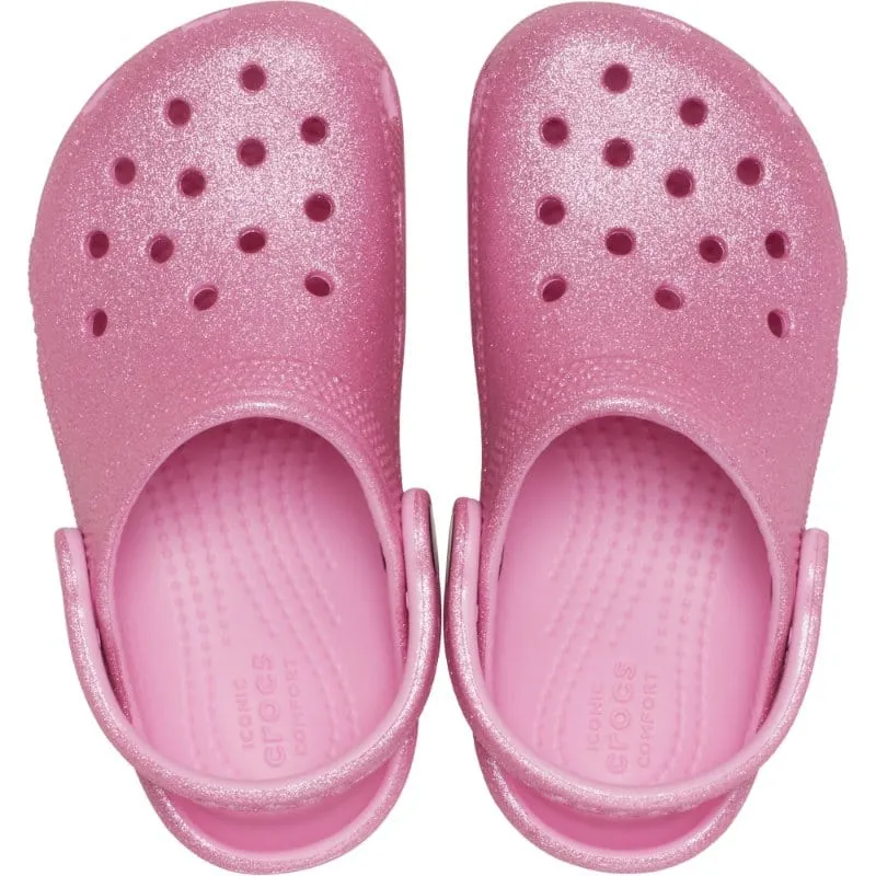 Crocs Infant Pink Glitter Clog 206992-6XE
