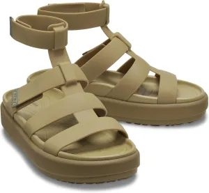 Crocs Women's Brooklyn Luxe Gladiator Platform Sandals, Black