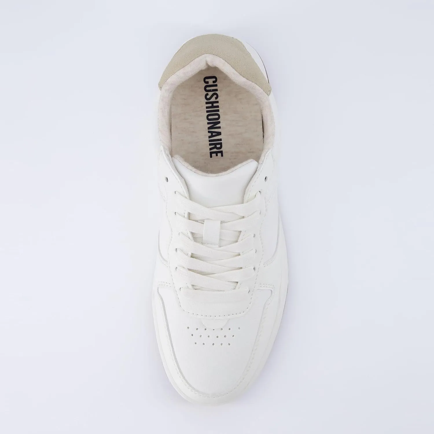 CUSHIONAIRE Women's Serve lace up Sneaker  Comfort Foam, Wide Widths Available