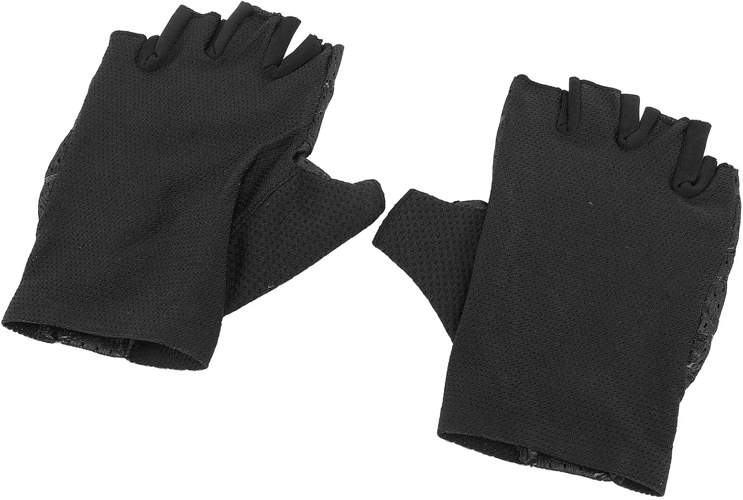 Cycling Gloves for Men and Women, Half Finger Gloves, Breathable and Slip, Shock Absorbing, Ideal for Cycling Outdoors in Spring and Summer, Black