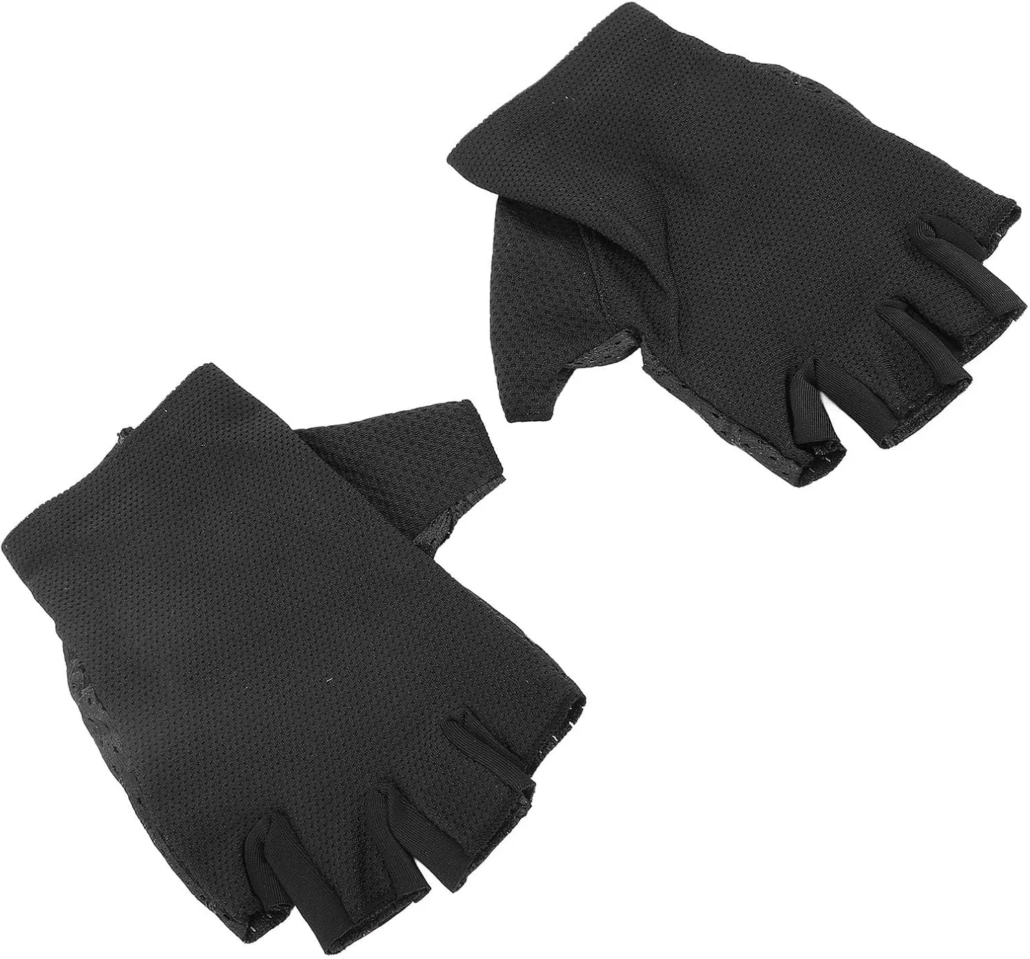 Cycling Gloves for Men and Women, Half Finger Gloves, Breathable and Slip, Shock Absorbing, Ideal for Cycling Outdoors in Spring and Summer, Black