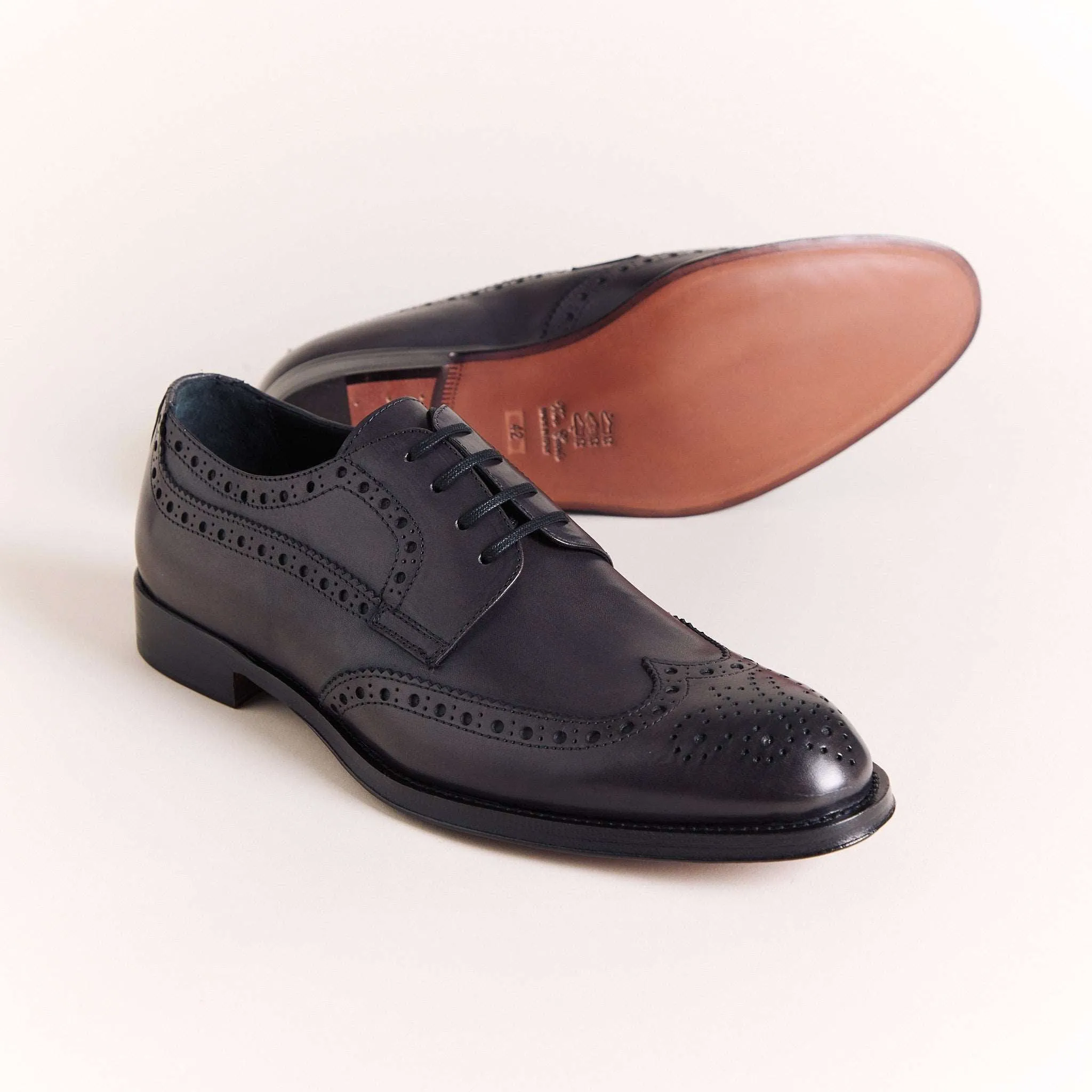Dark Grey Derby Brogues
