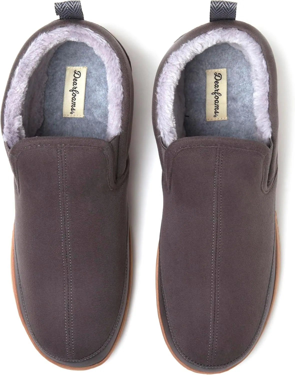 Dearfoams Men's Spencer Microsuede Indoor/Outdoor Comfort Boot with Fleece Lining