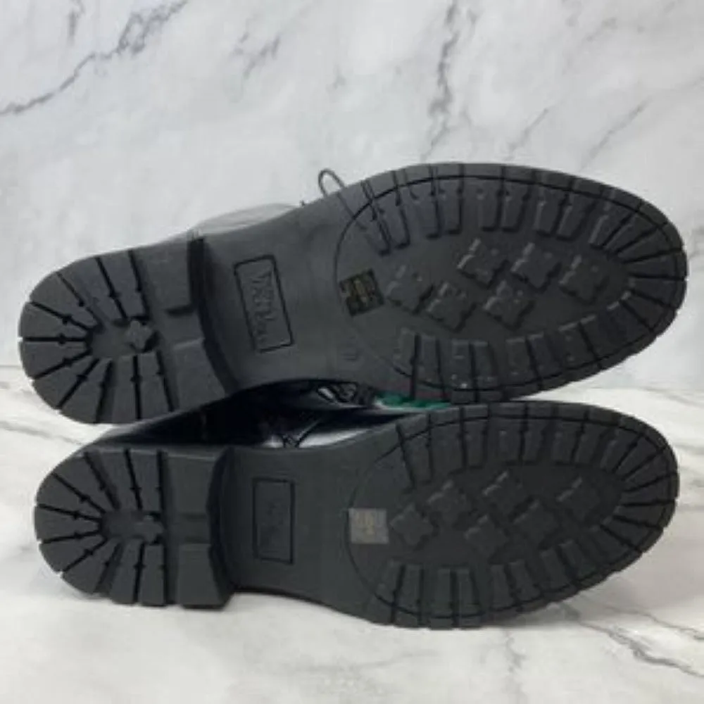 DIRTY LAUNDRY Roset Black Tall Lug Sole Combat Boots 8M