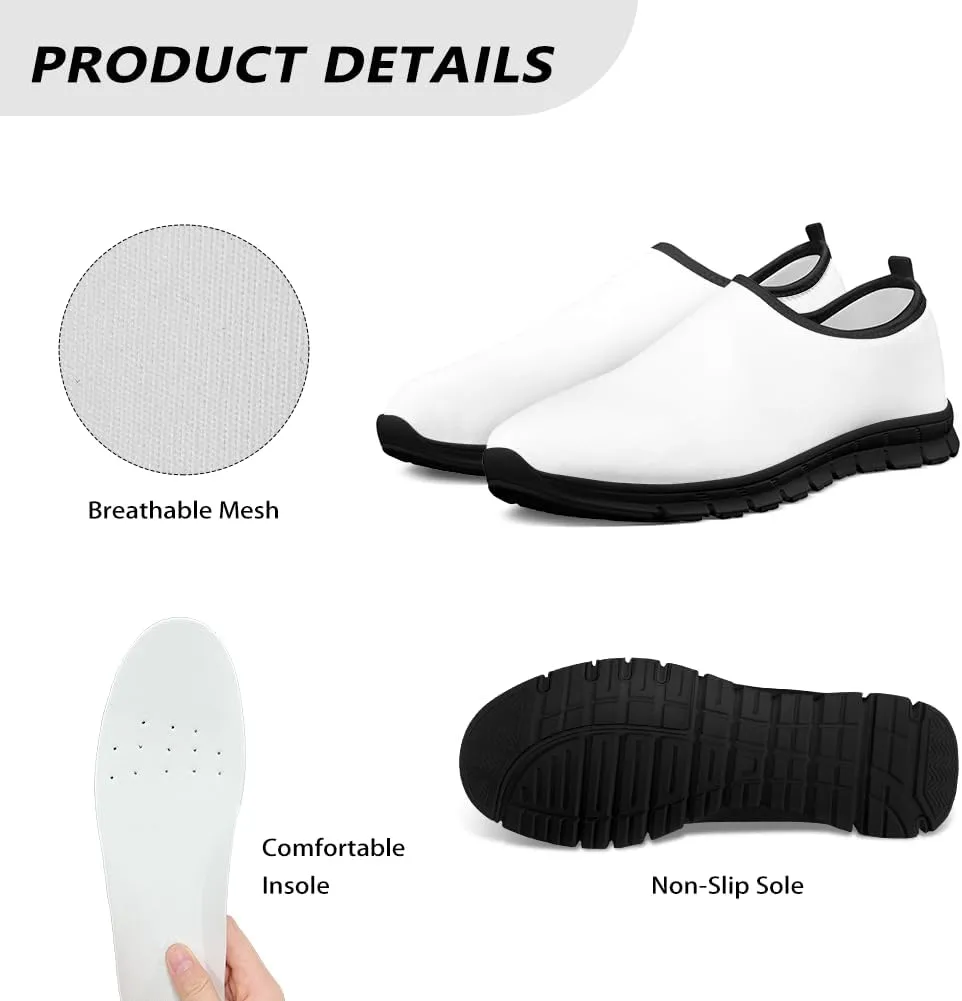 Doojoayie Men Walking Shoes Slip On Running Shoes Comfort for Daily Wear