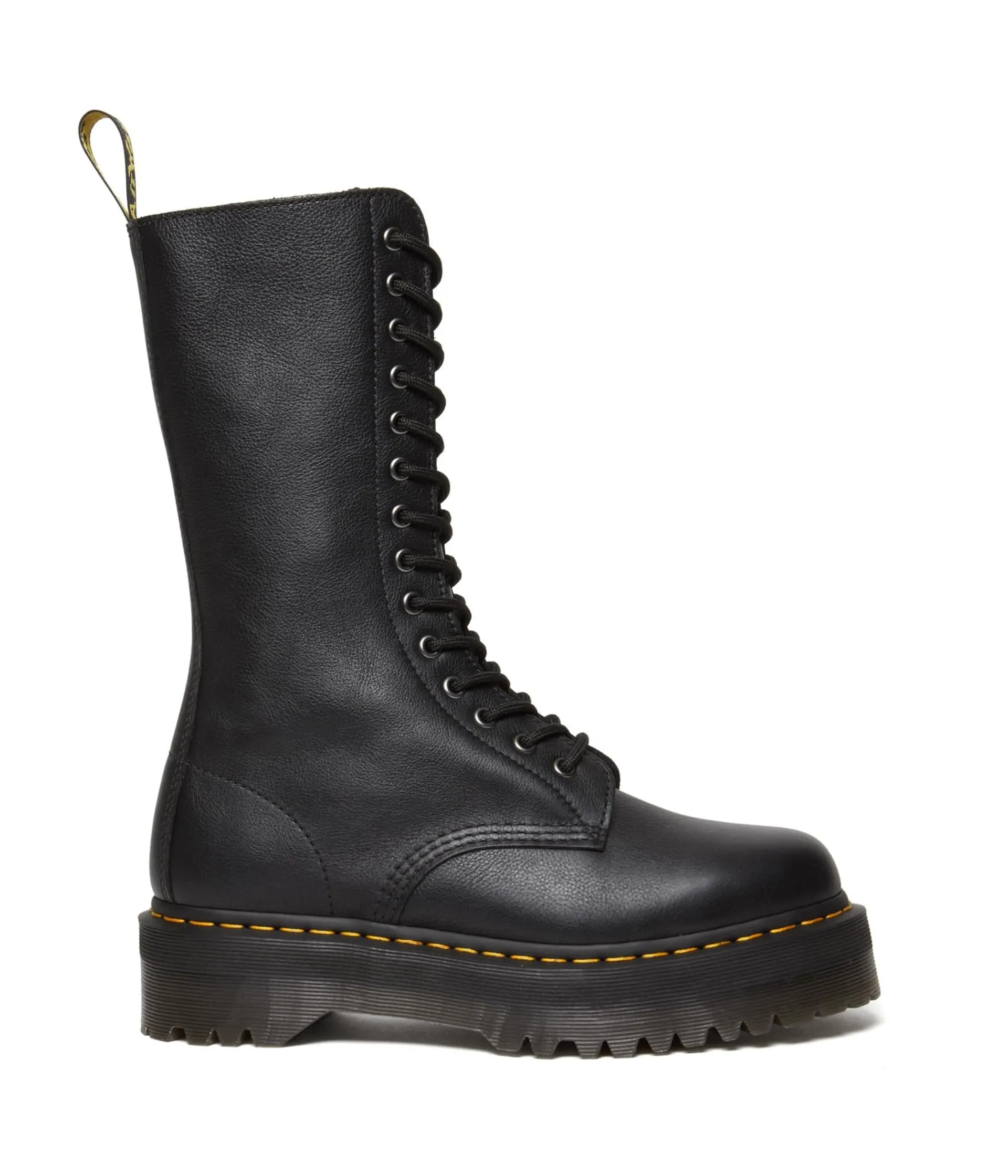 Dr. Martens 1B99 Quad - Boots for Women - Leather Construction - Rubber Outsole - Contrast Stitching Black UK 9 (US Men's 10, US Women's 11) Medium