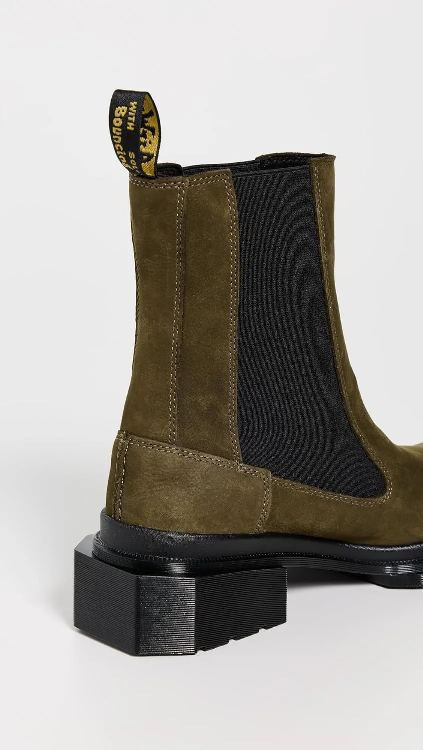 Dr. Martens Women's Maybole Chelsea Olive Buttersoft Boots