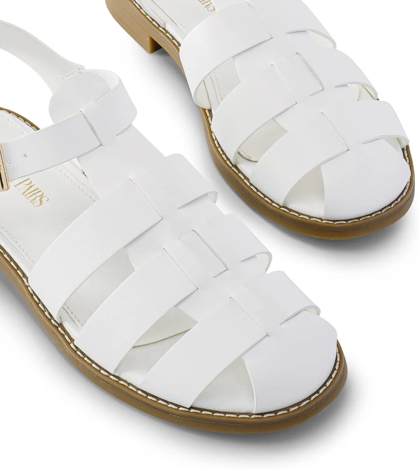 DREAM PAIRS Womens Fisherman Gladiator Braided Flat Sandal Cute Woven Strappy Closed Toe Shoes for Summer