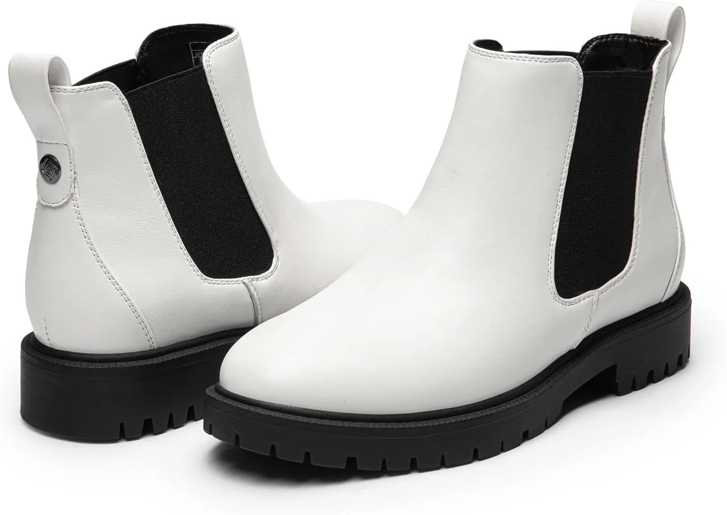 DREAM PAIRS Women's Low Heel Chelsea Ankle Boots Fashion Slip On Elastic Fall Booties Shoes