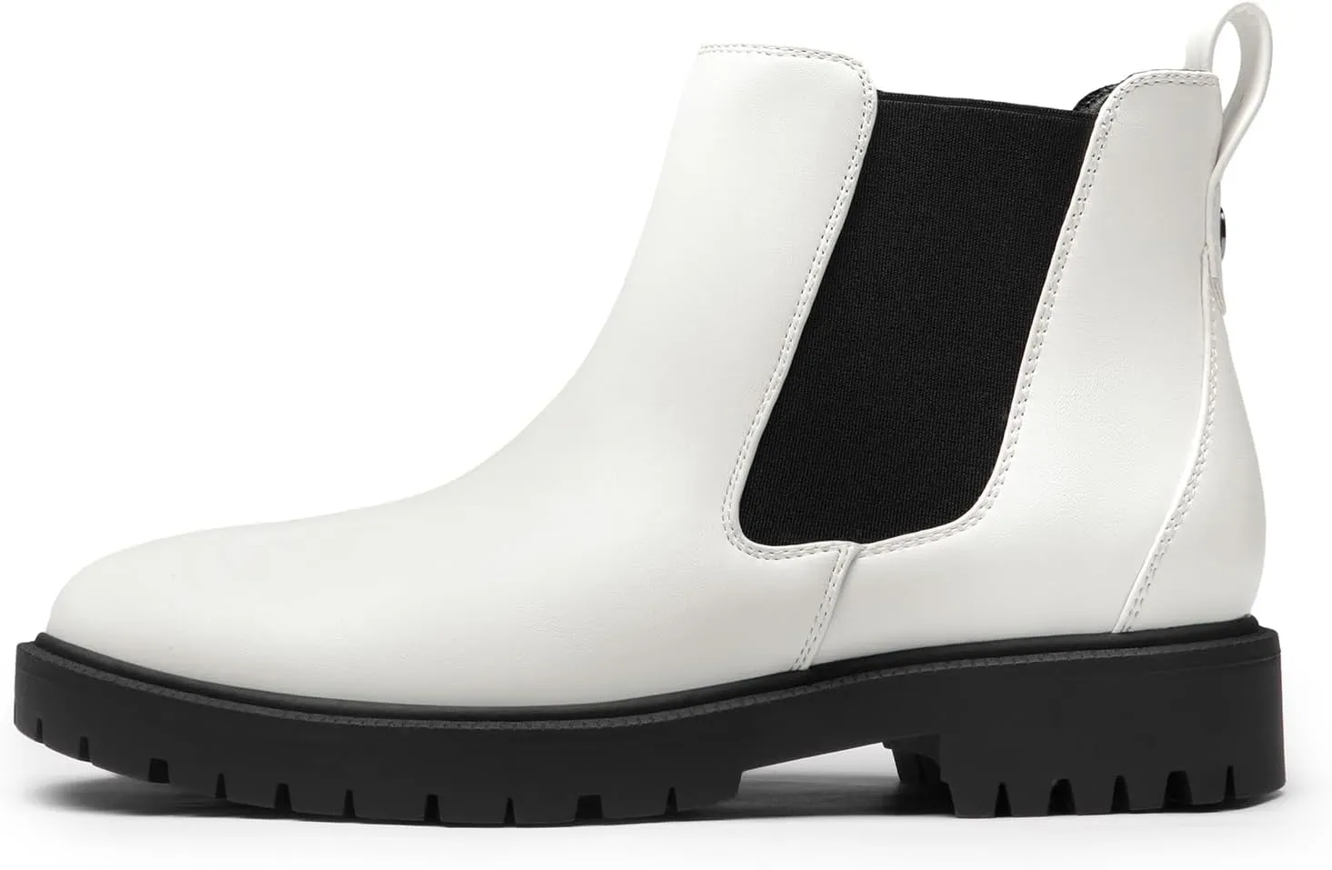 DREAM PAIRS Women's Low Heel Chelsea Ankle Boots Fashion Slip On Elastic Fall Booties Shoes