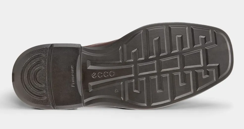 ECCO Men's Helsinki 2 Leather Bike-Toe Derby Shoe Cognac