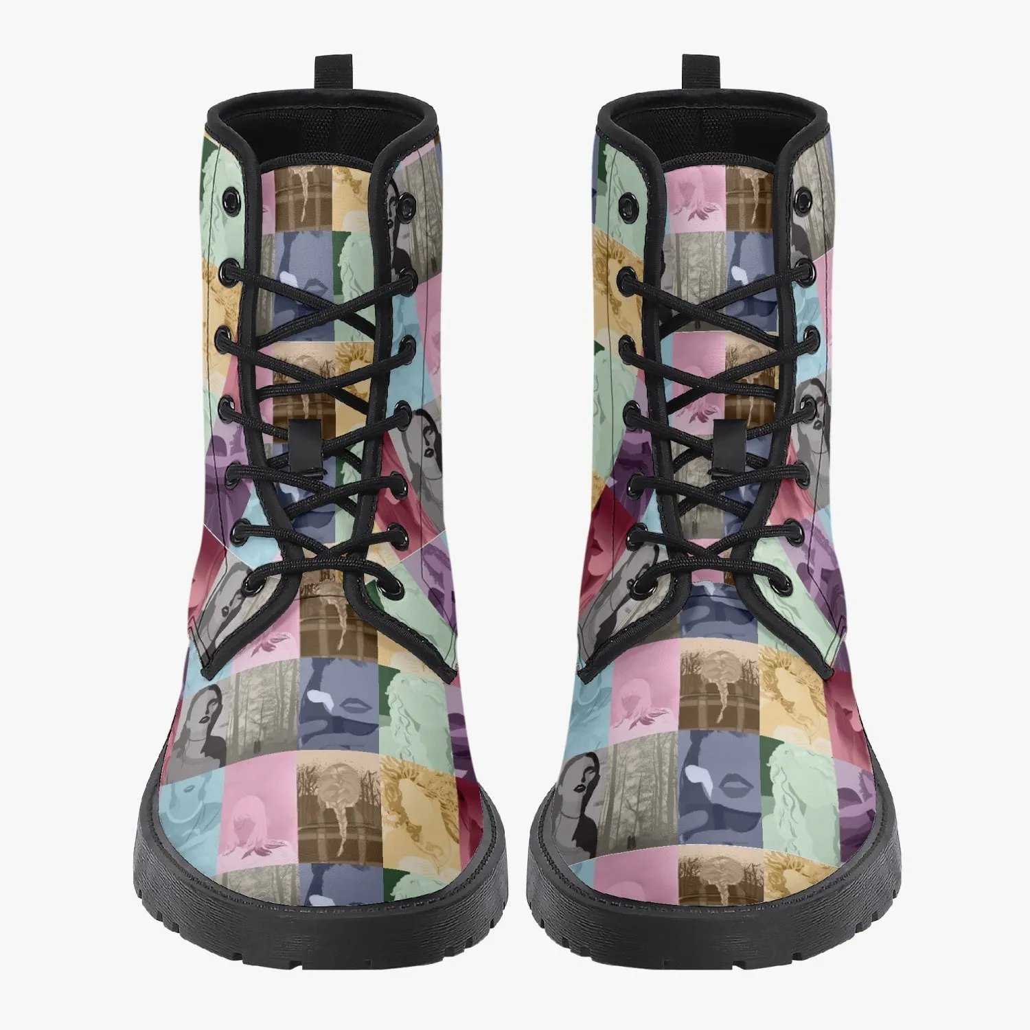 Eras Pictures TSwift Leather Combat Boots