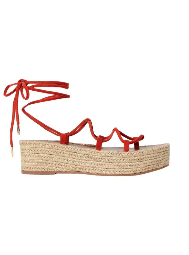 ESPADRILLE PLATFORM SANDALS