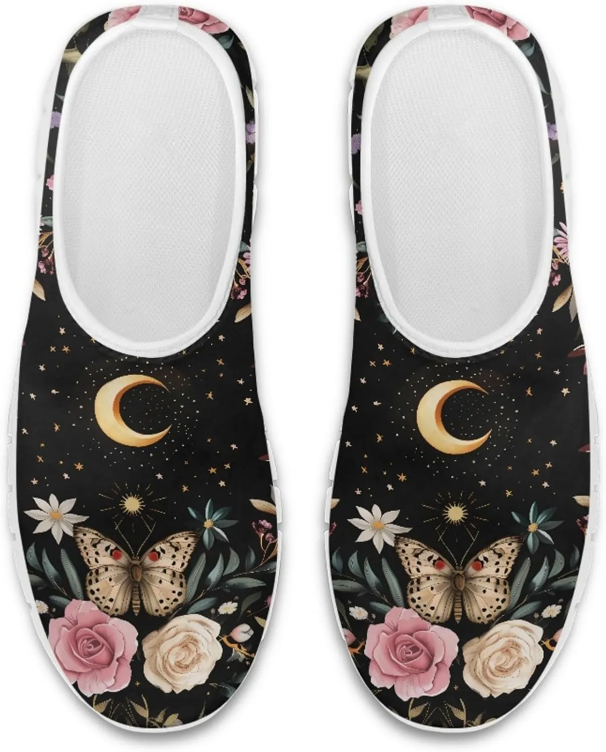 Fashion Design Walking Shoes for Women Comfort Slip on Casual Sneakers Size 5-10.5