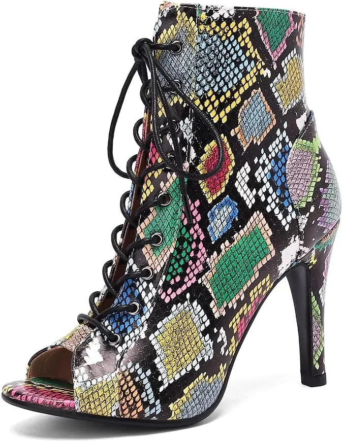 Fashion Peep Toe Booties Gladiator High Top Sandals
