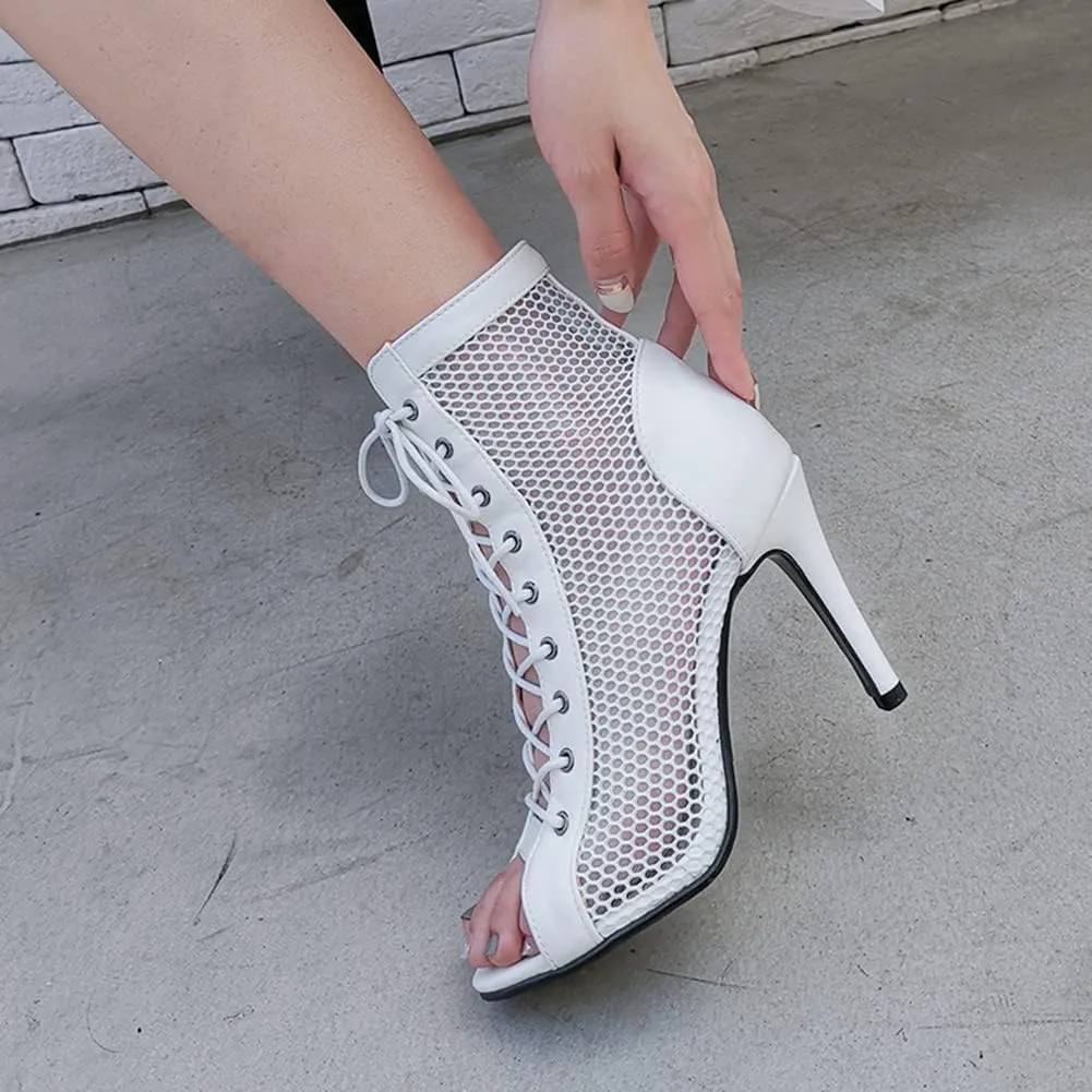 Fashion Peep Toe Booties Gladiator High Top Sandals